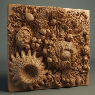 Patterns and decorations Sponge 2 3d model